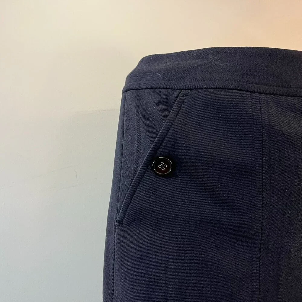 Charter Club Women's Navy Straight Midi Skirt - Size 14 - NWT - Picture 2 of 4